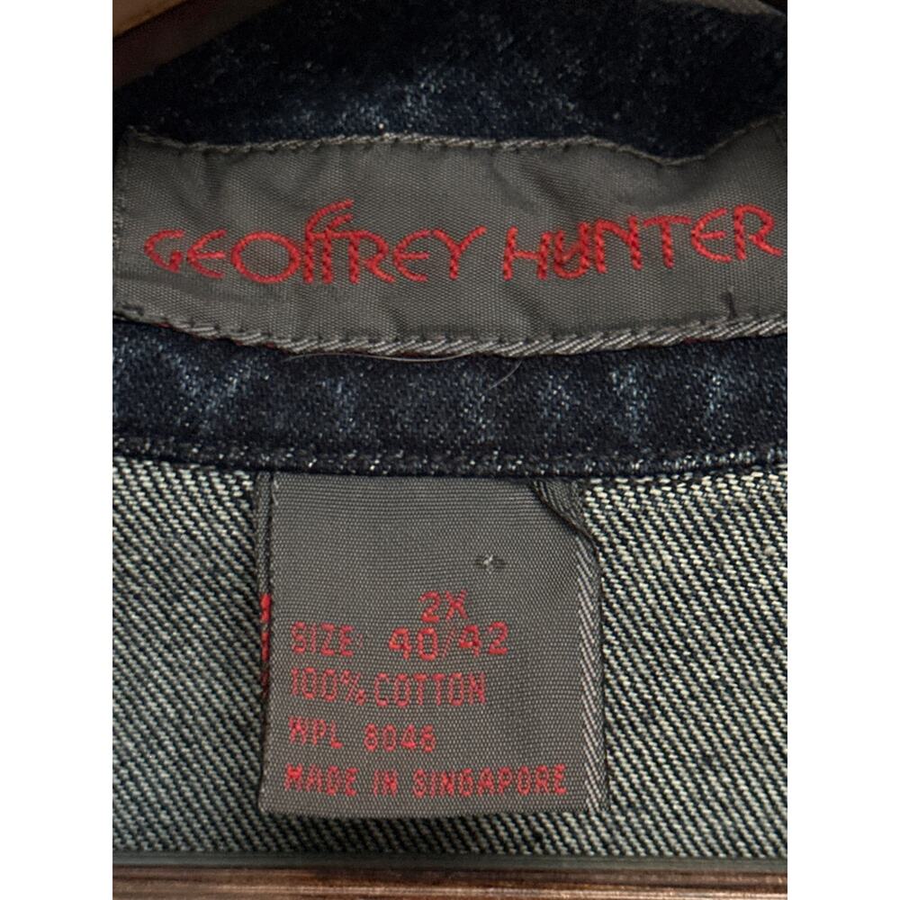 Women’s Geoffrey Hunter Cat Jean Jacket Size 2X - Picture 4 of 7